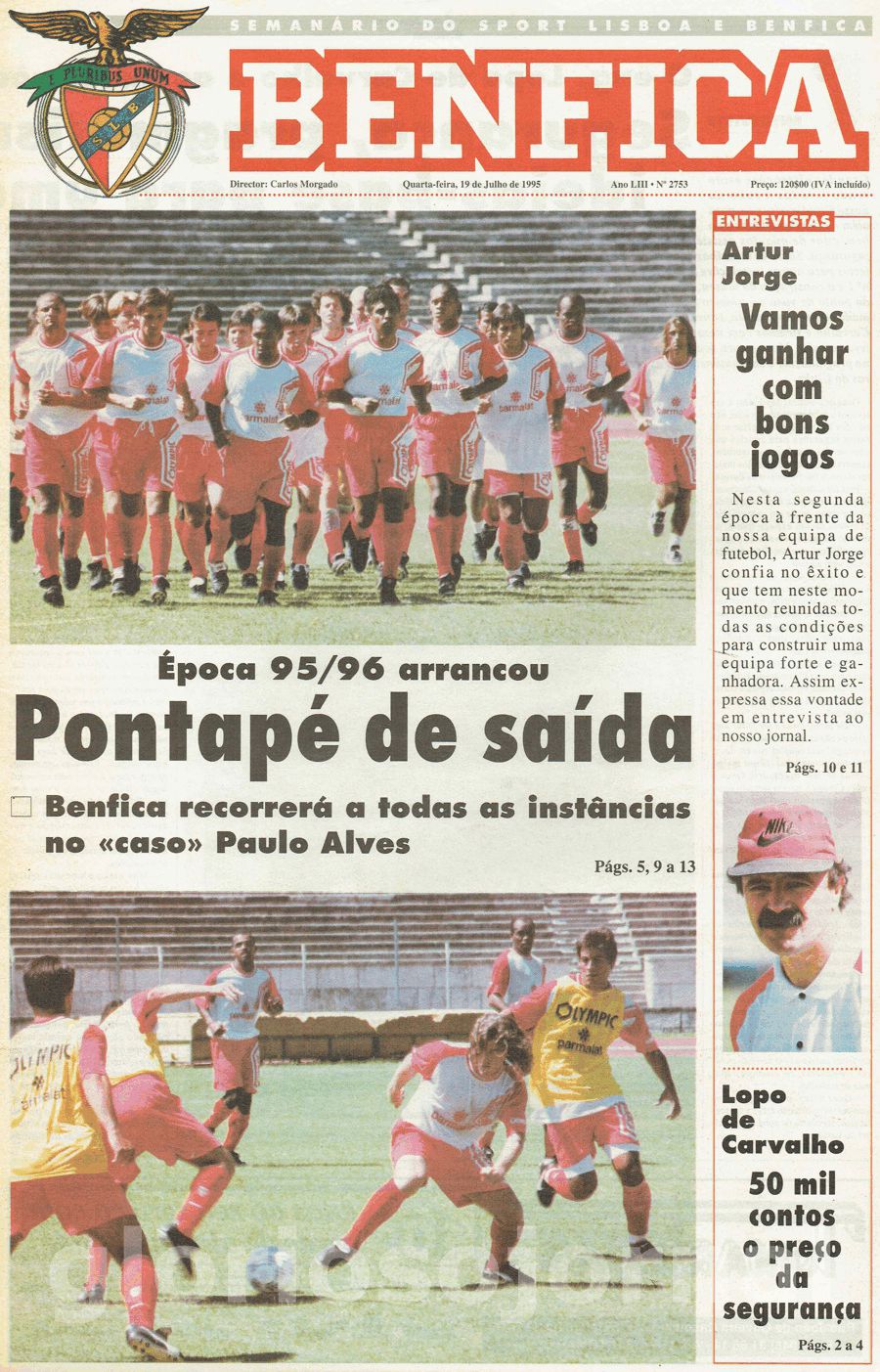jornal o benfica 2753 1995-07-19
